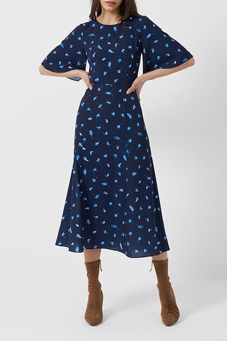 BELLE VERONA MIDI DRESS INDIGO MULTI 1
