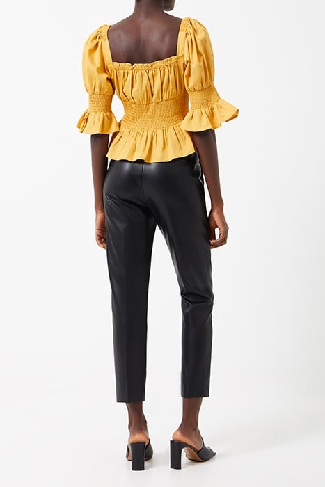 SINDEY COTTON SAT SQA NEC BLOU BRIGHT GOLD 3