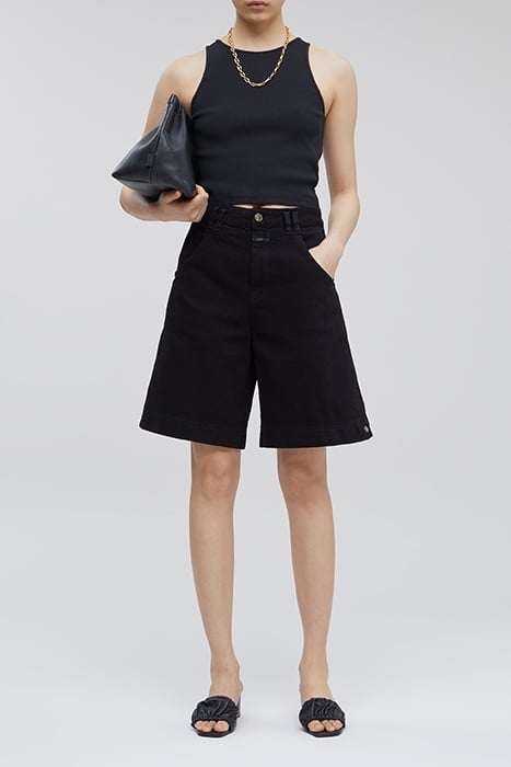 WOMEN WIDE LEG SHORTS BLACK 3