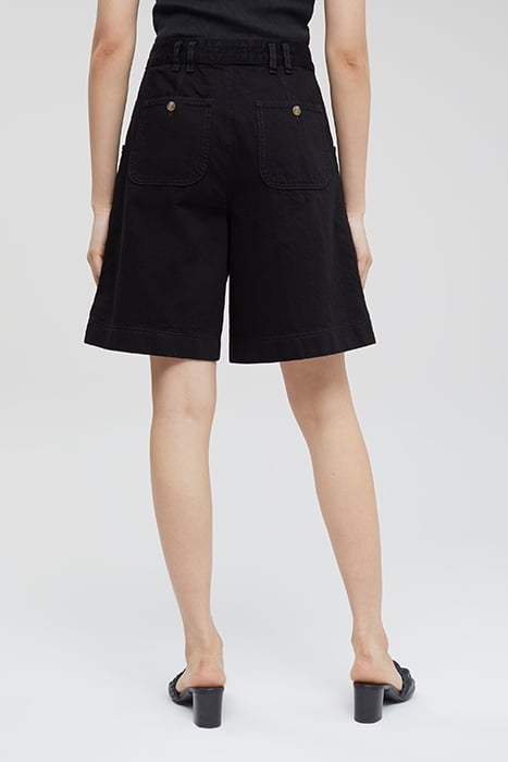 WOMEN WIDE LEG SHORTS BLACK 2