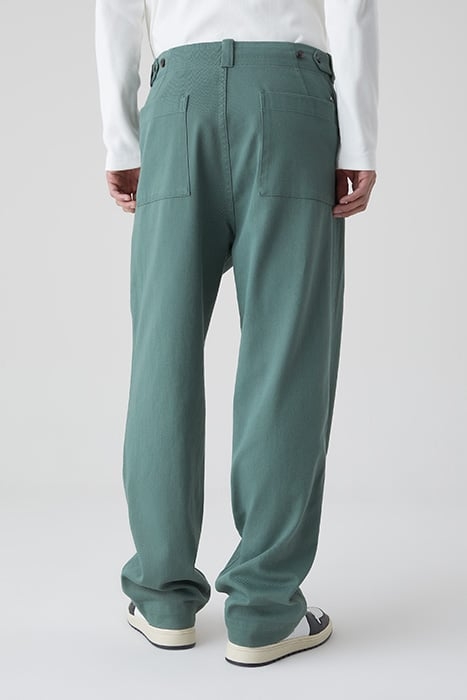 MEN BELFAST WIDE JEANS DARK JADE 2