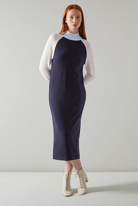 BERGEN MIDI DRESS BLUE MULTICOLOR 1