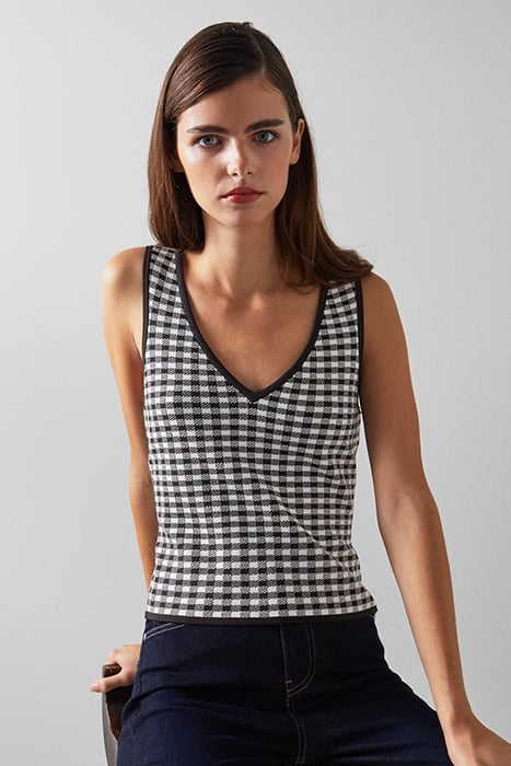 JASMINE TANKS & CAMI BLACK/CREAM 4