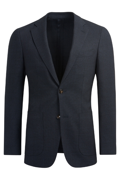 NAVY BIRD'S EYE HAVANA BLAZER 2