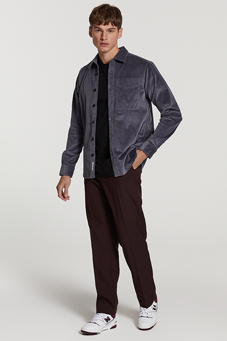 MEN CORDUROY SHIRT DAVE DARK SKY GREY 4