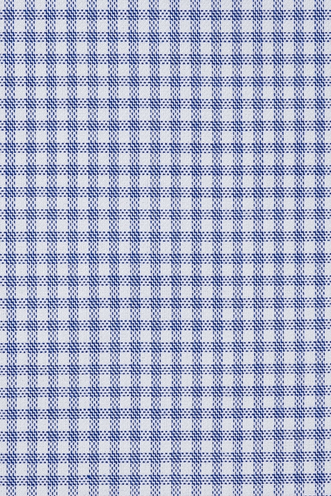 NAVY CHECKED SLIM FIT SHIRT 4