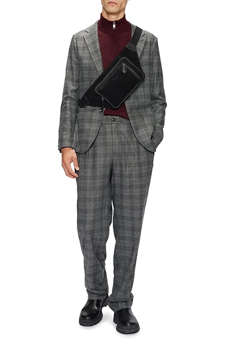 HOPDART FRANKLIN FIT CHECK TROUSER GREY 3