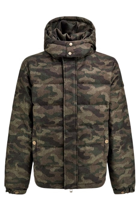 REAL DOWN JKT DETACH CAMOU HERRINGBONE ME 6