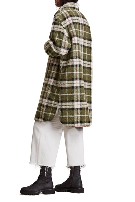 TIA CHECK COAT GREEN CHECK 2