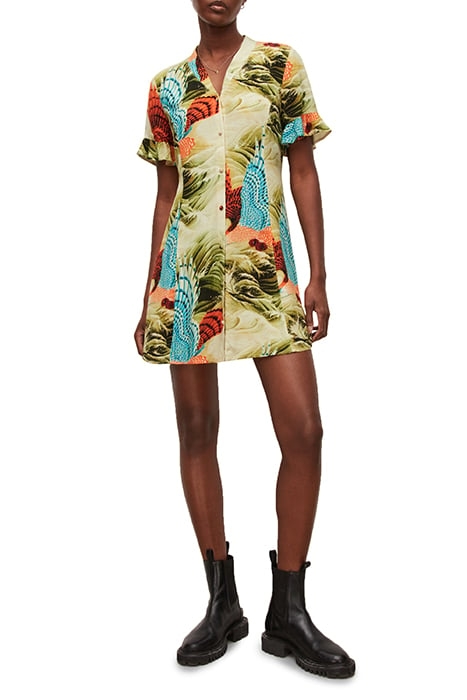 FAY SWOOP DRESS OLIVE GREEN 3