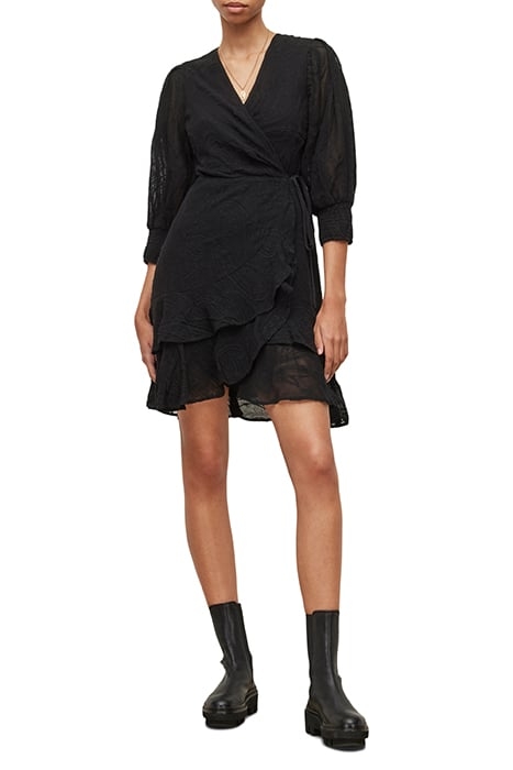 ARI OSSIA EMB DRESS BLACK 2