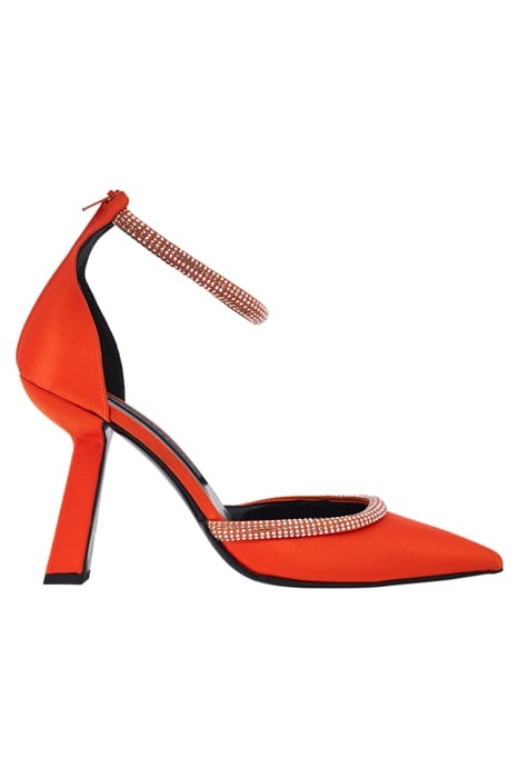 EMBELLISHED ANKLE-STRAP PUMPS FLAME 1