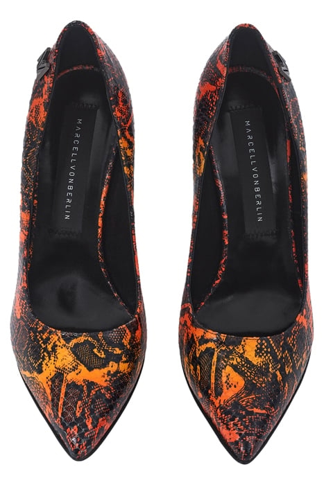 ICON LOGO PUMPS SNAKE PRINT ORANGE 3