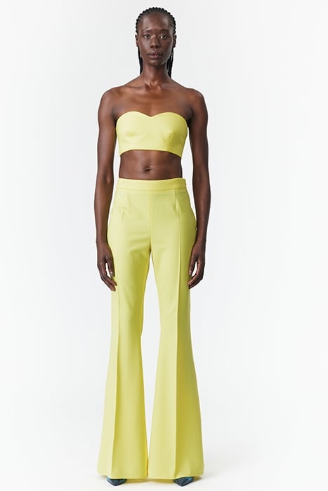STRAPLESS BUSTIER TOP CANARY YELLOW 1