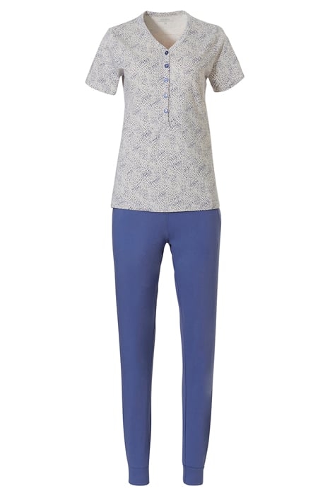 NW SET PYJAMA SS NOLA SMALL DOTS TALC BICOLOR 1