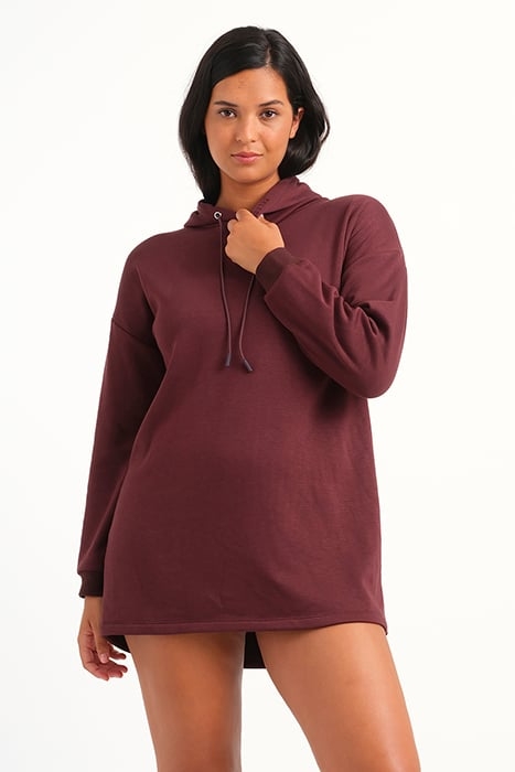 LW OVER HOODIE/SWEATER LENA RELAX LOUNG AUBERGINE 2