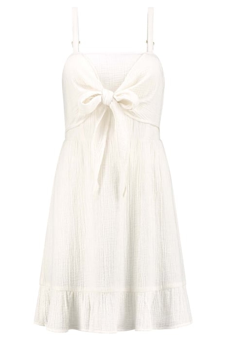 BORA-BORA DRESS MOUSSELINE WAFFLE JET STREAM WHITE 5