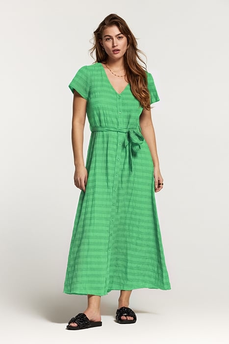 BRAZIL DRESS TASMANIA STRIPE FRESH GREEN 1