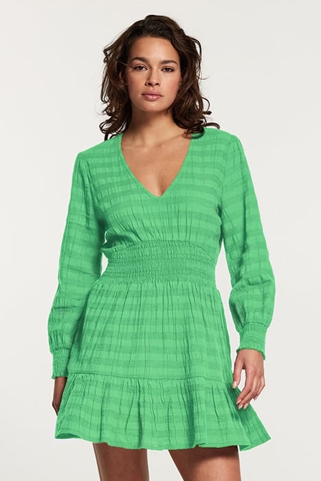 ZARAGOSA DRESS TASMANIA STRIPE FRESH GREEN 7