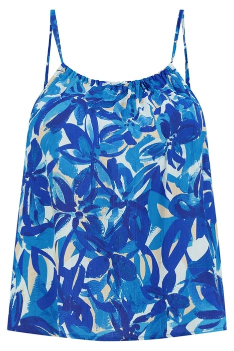 OVIEDO TOP PAINTED FLOWER SPORTS BLUE 4