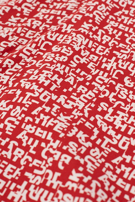 CANDY RED MINI-LETTER PRINT TOP 7