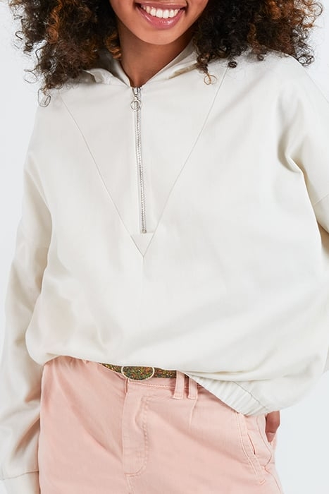 OFF-WHITE HOODED ZIPPED BLOUSE 3