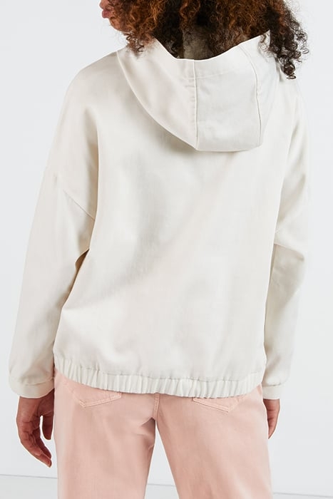 OFF-WHITE HOODED ZIPPED BLOUSE 2
