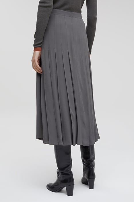 CLOSED WOMEN PLEATED MIDI SKIRT SKIRTS DARK NICKEL 2