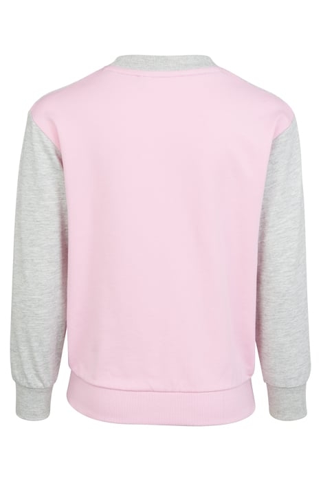 CANCIATTI CREW SWEAT LILAC SACHET-LIGHT GREY MELANGE-BRIGHT  2