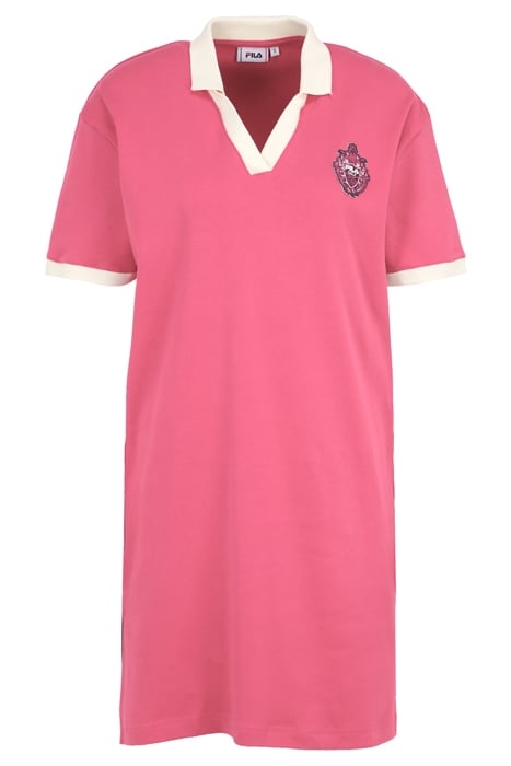 TREBEN POLO DRESS CARMINE 1