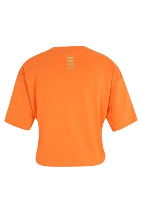 C61 OVERSIZED CROPPED TEE CELOSIA ORANGE 2