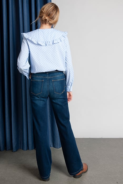 LARGE COLLAR LS SHIRT BLUE 4