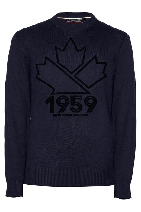 MER ROUND-NK CF SWT BLUE 1