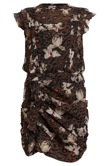 HALI ALESSANDRA DRES ANIMAL BROWN 7