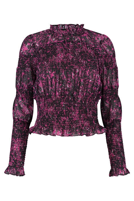 VIRGY TOP BLACK/MAGENTA 1