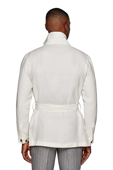 OFF WHITE BELTED SAFARI JACKET 2