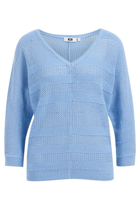 KNITTED PULLOVER LIGHT BLUE 1