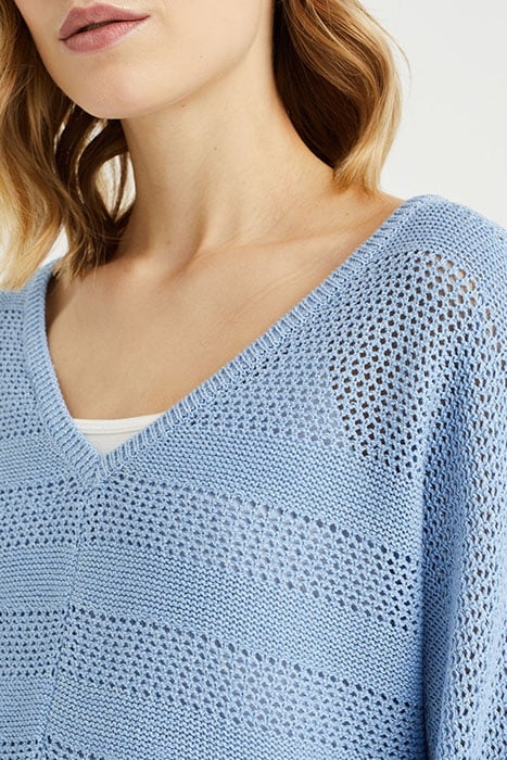 KNITTED PULLOVER LIGHT BLUE 5