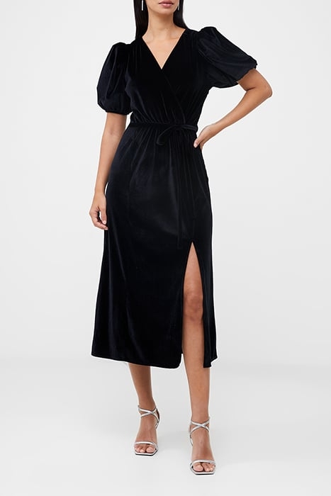 SULA VELVET MIDI DRESS BLACK 1