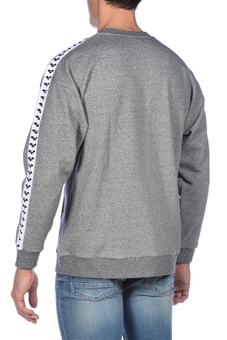 SWEAT TEAM OVERSIZE DARK GREY MELANGE WHITE BL 5