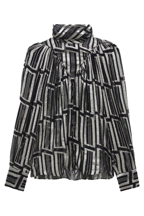 CLAIRETA BLACK/SILVER TOP 4