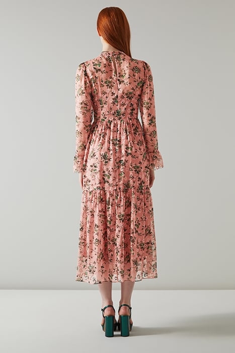 SWINTON MIDI DRESS PINK 2