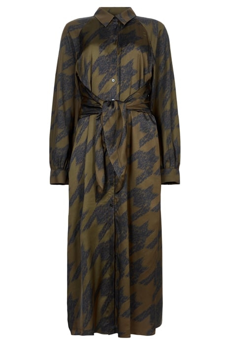 CLANETTA TONI DRESS KHAKI GREEN 7