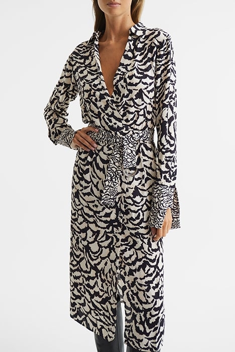 EVIE DRESS BLACK/WHITE 1