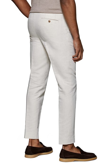 SAND PLEATED BRENTWOOD TROUSERS 2