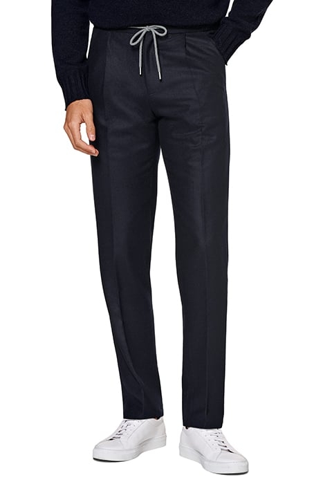 NAVY DRAWSTRING AMES TROUSERS 1
