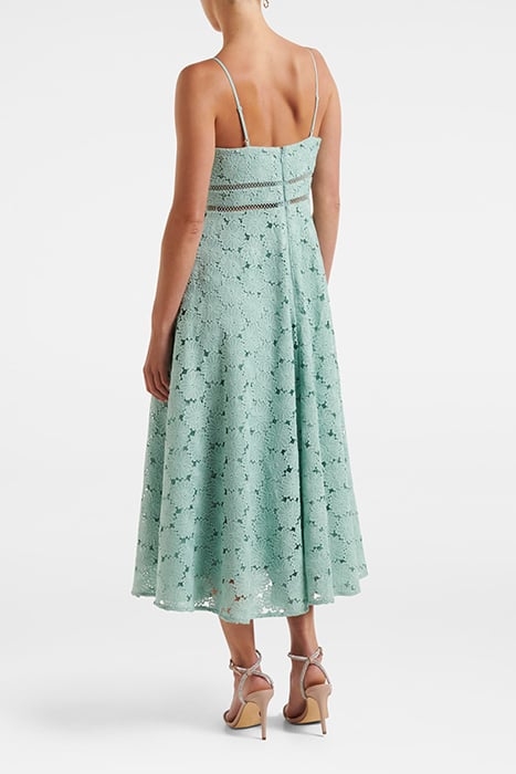 DELILAH MIDI LACE PROM DRESS DUCK EGG 2