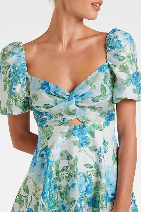 FAITH TWIST MINI DRESS LIGHT SALISBURY FLORAL 5