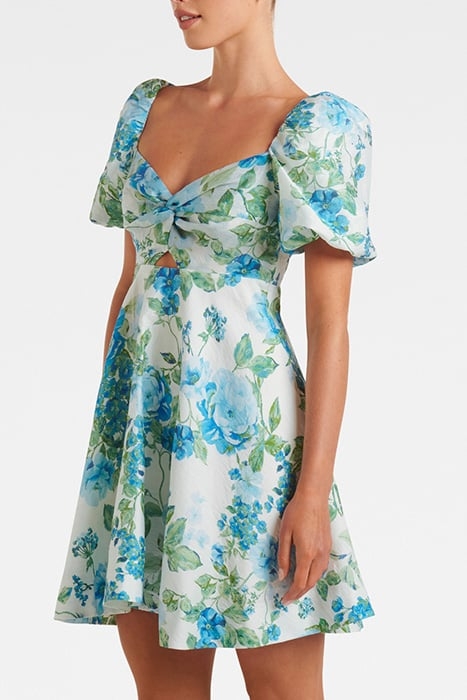 FAITH TWIST MINI DRESS LIGHT SALISBURY FLORAL 4