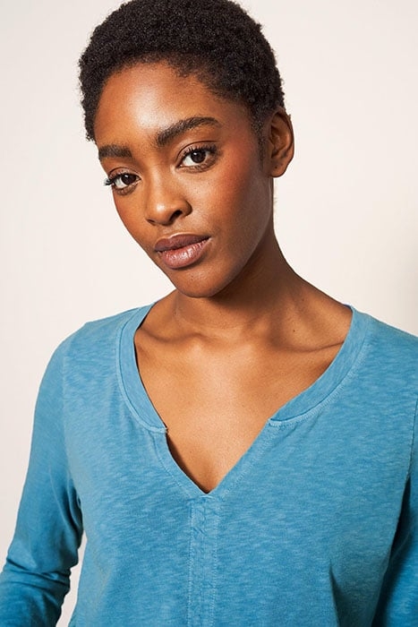 NELLY LS TEE MID BLUE 3